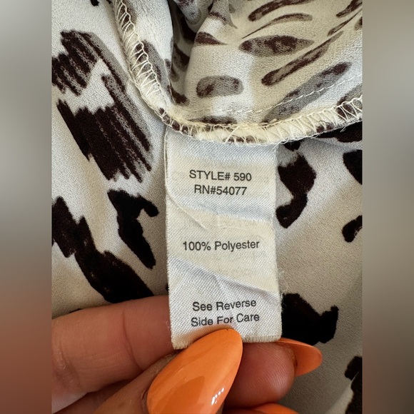 Cabi Wanderer Blouse Mixed Animal Print XS - Picture 4 of 4